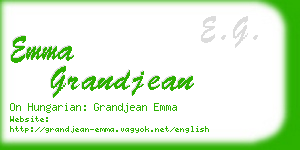 emma grandjean business card